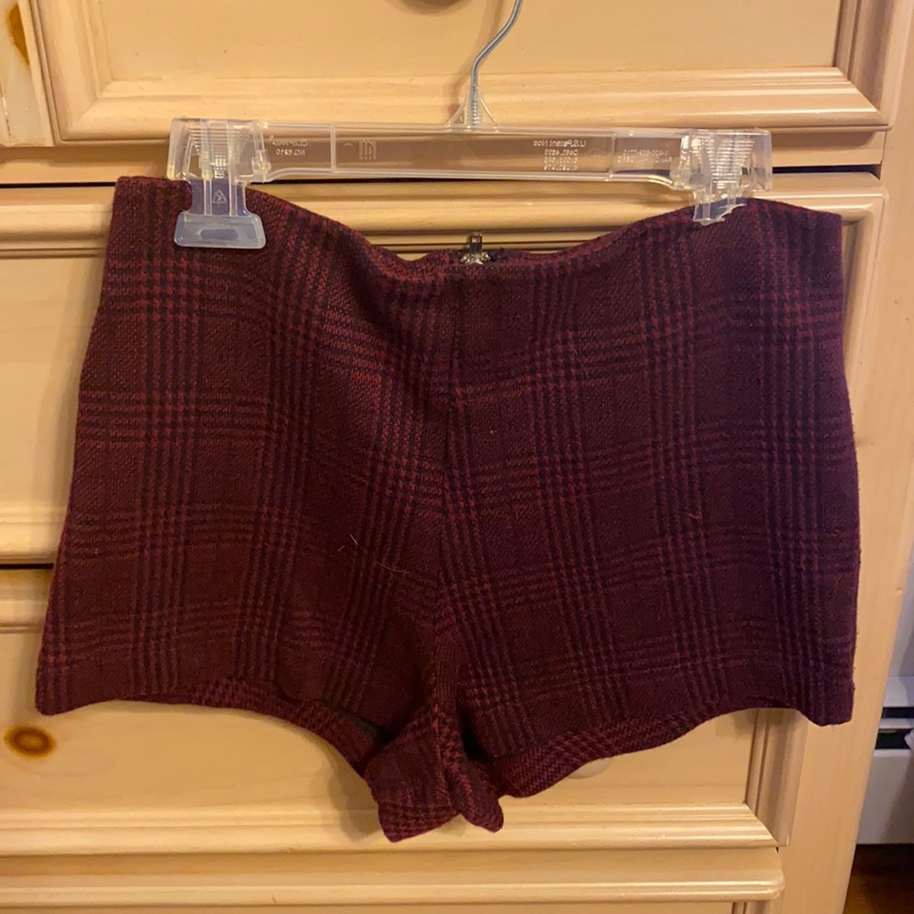 Plaid dress shorts